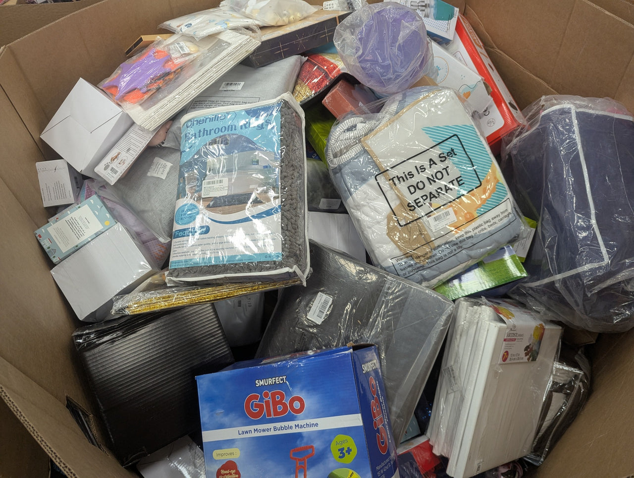 Large Liquidation Overstock Box – 25 Assorted General Merchandise Items