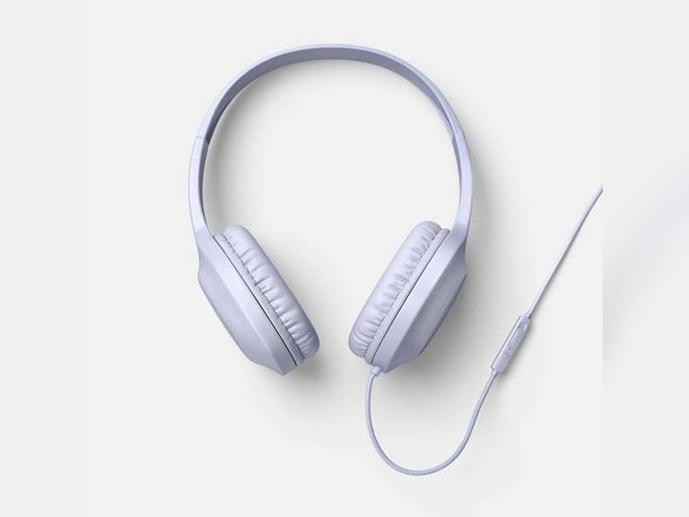 Wired On-Ear Headphones Case Pack – 6/PCS (3.5mm Jack, Built-In Microphone)