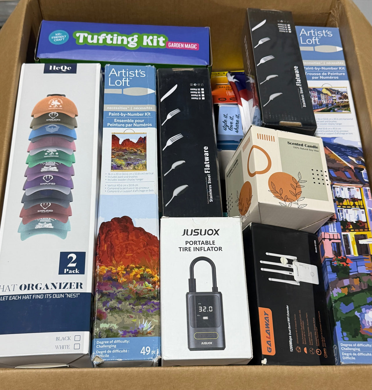 Medium Liquidation Overstock Box – 10+ Assorted General Merchandise Items