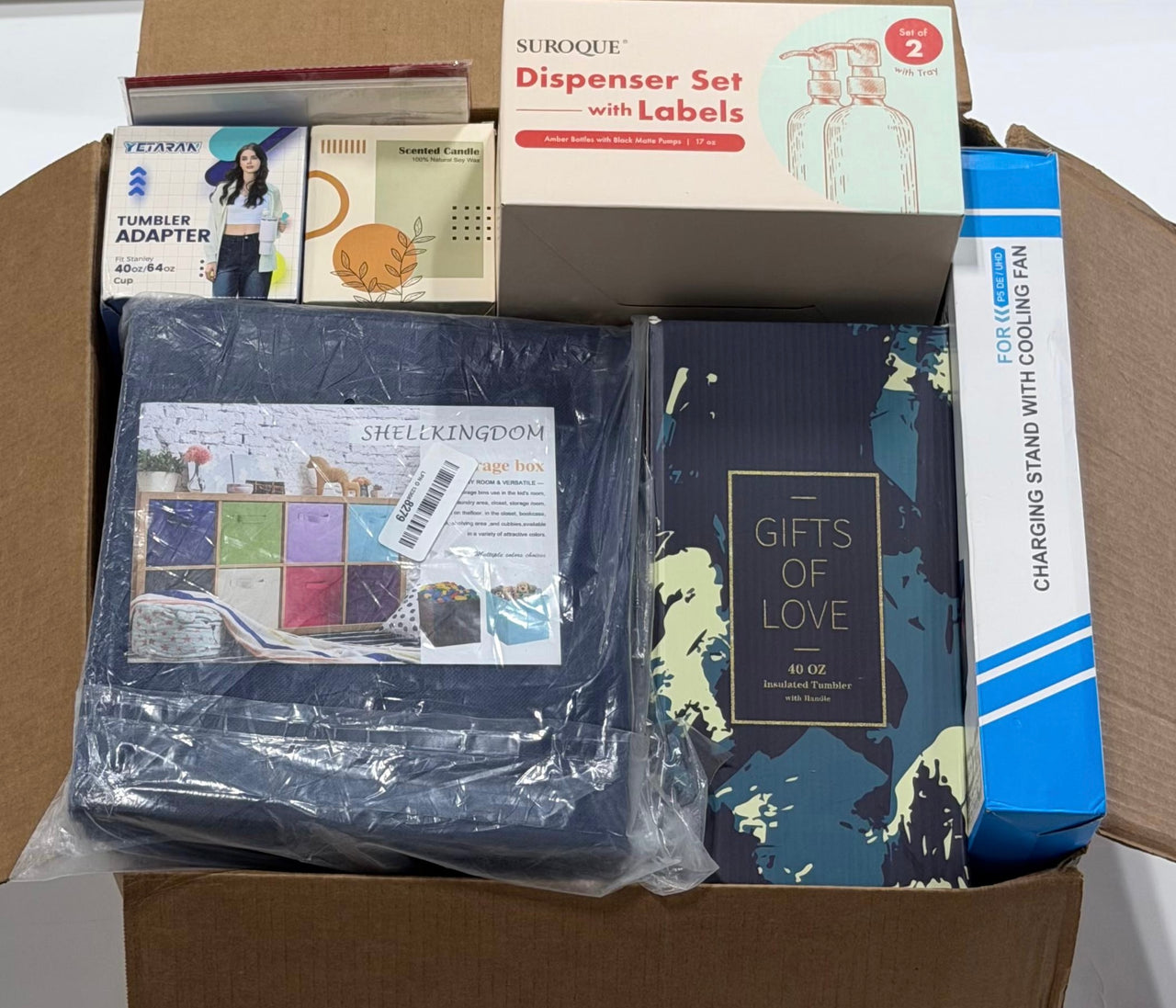 Medium Liquidation Overstock Box – 10+ Assorted General Merchandise Items