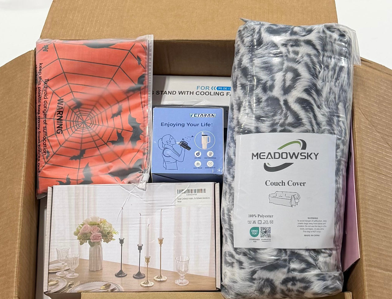 Medium Liquidation Overstock Box – 10+ Assorted General Merchandise Items
